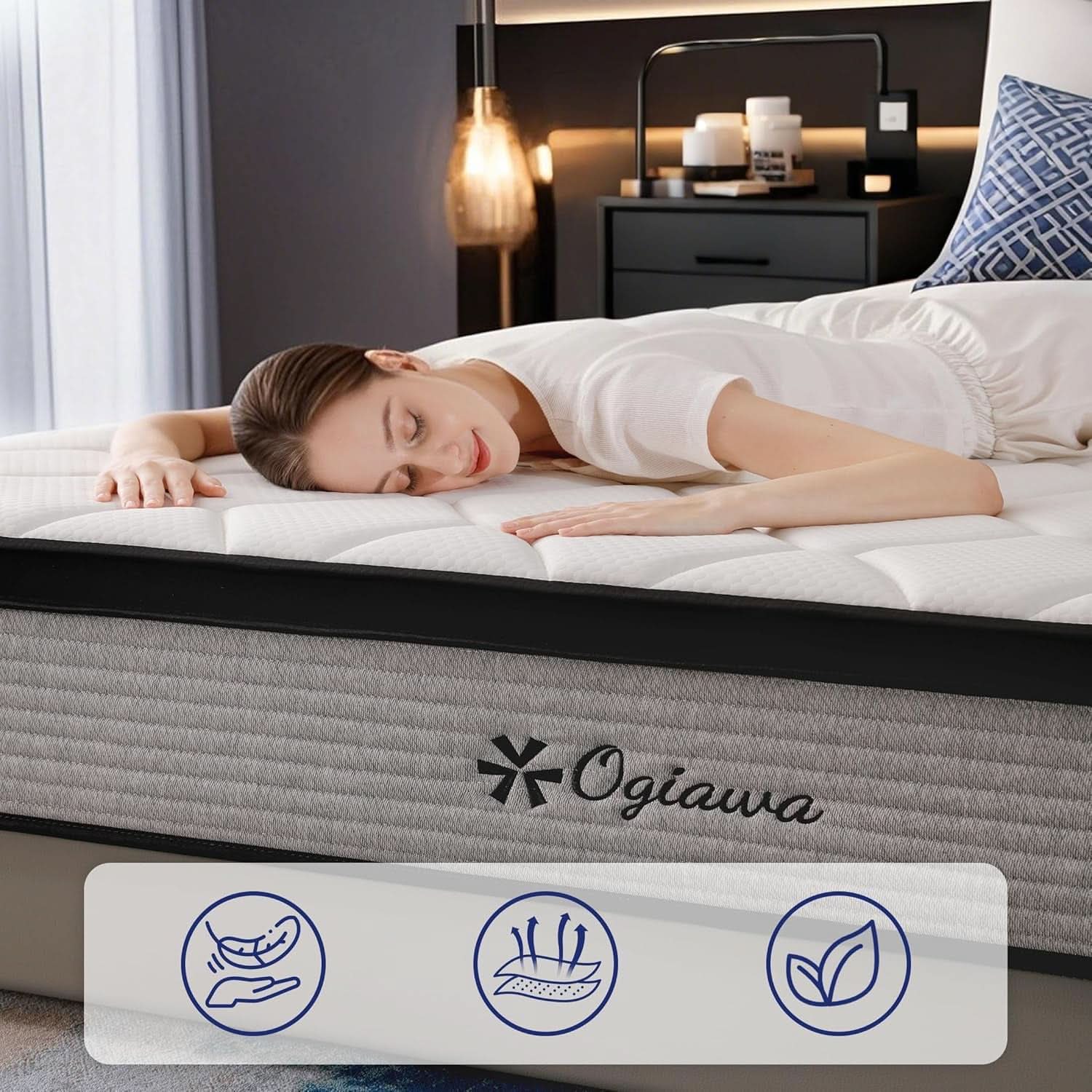 Queen Certipur Memory Foam Hybrid Edge Support Ultra Comfort Mattress Box