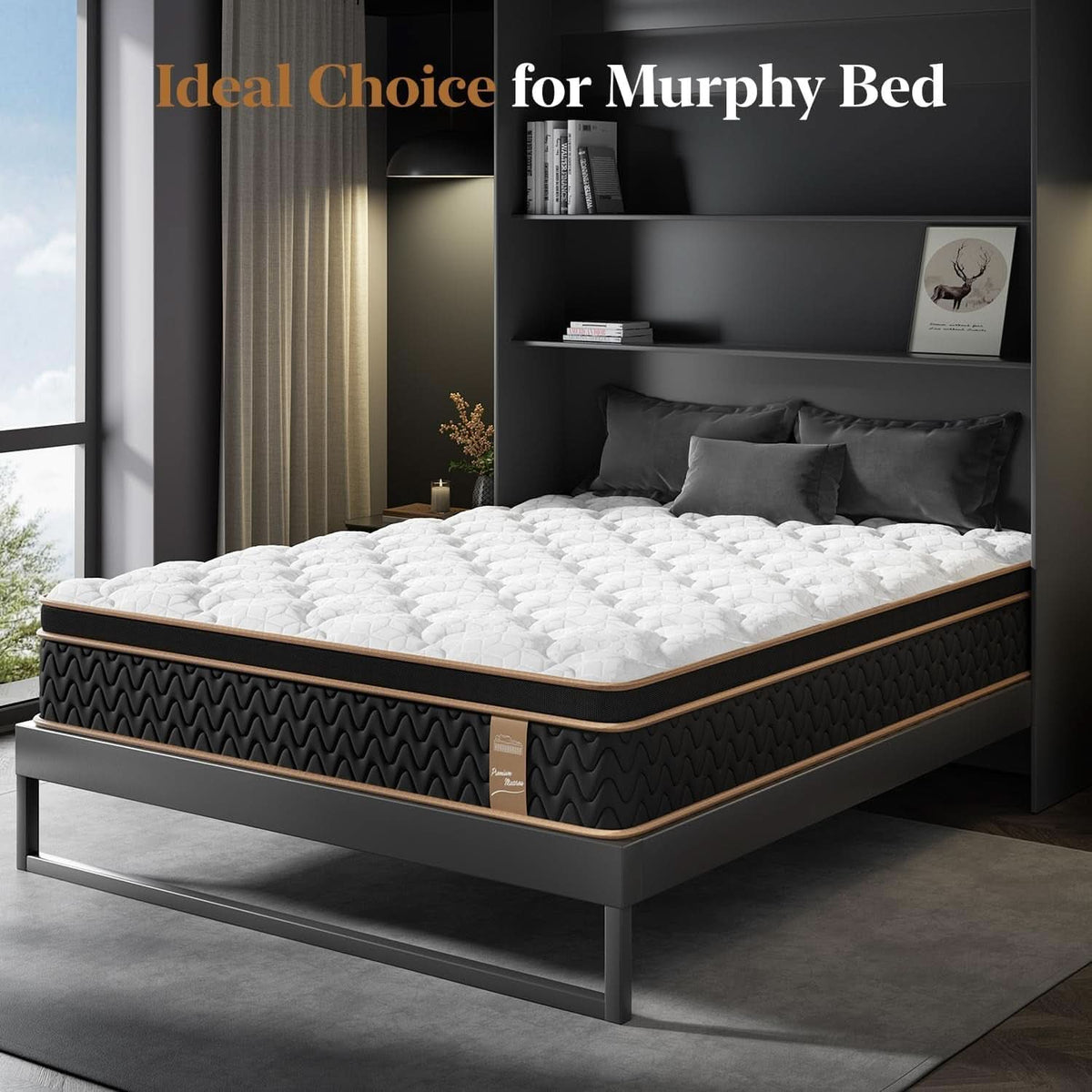 Queen Cooling Hybrid Mattress 14 Inch Certipur US Certified