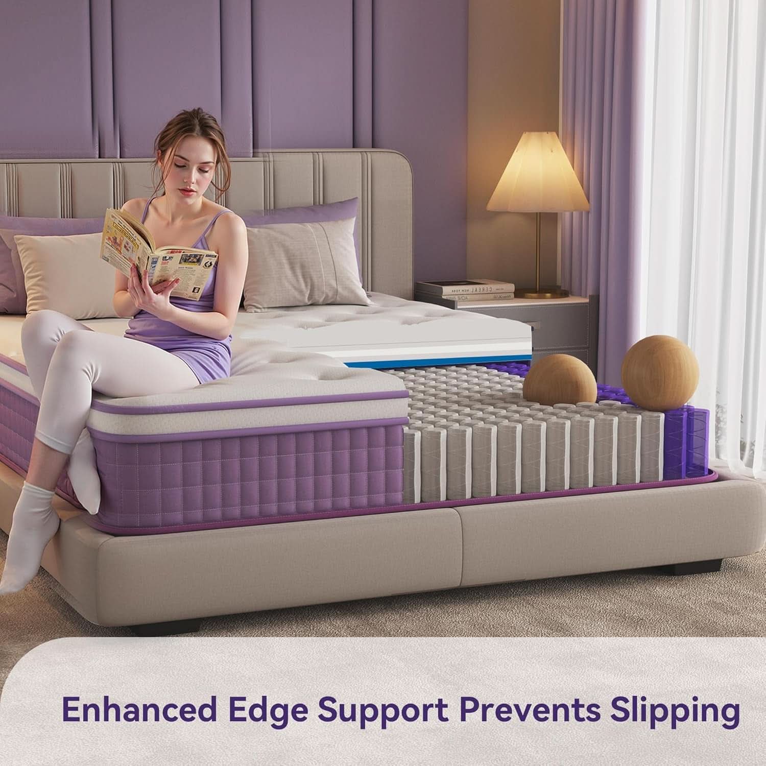 Queen Hybrid Gel Memory Foam Mattress In Box CertipurUS