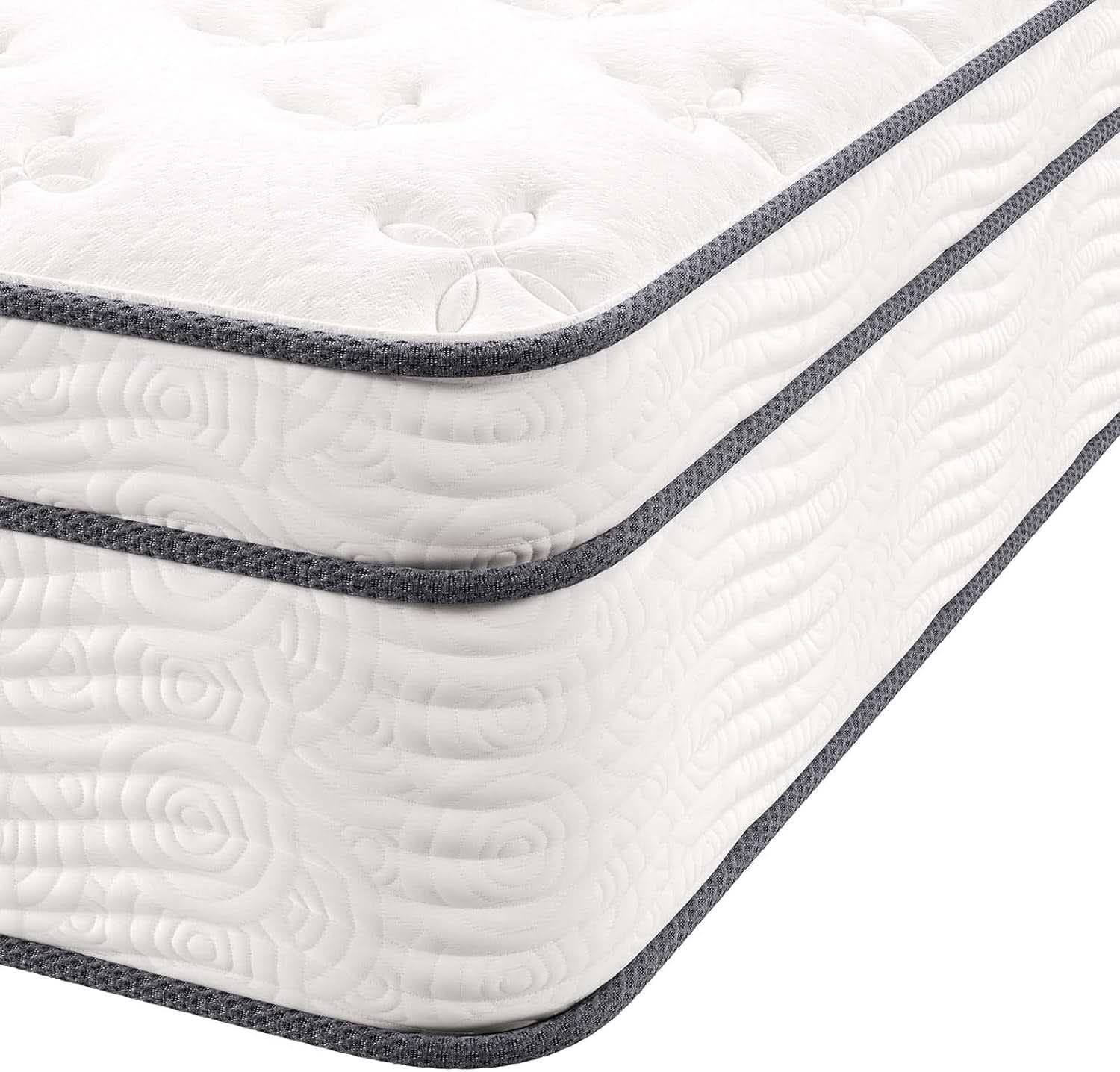 Queen Hybrid Mattress 14 Inch Memory Foam Wrapped Coils