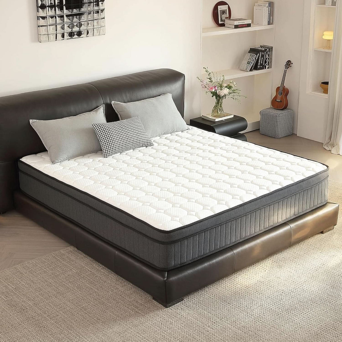 Queen Hybrid Mattress In Box CertipurUS Breathable
