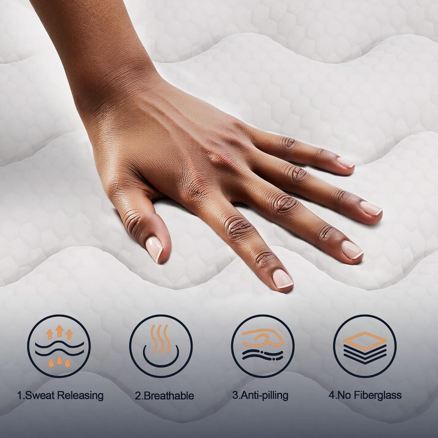 Queen Hybrid Mattress TwelveInch Memory Foam Edge Support