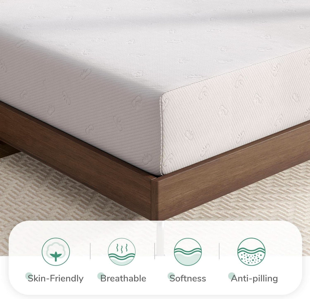 Queen Medium-Firm Memory Foam Mattress with CertiPUR-US Certification