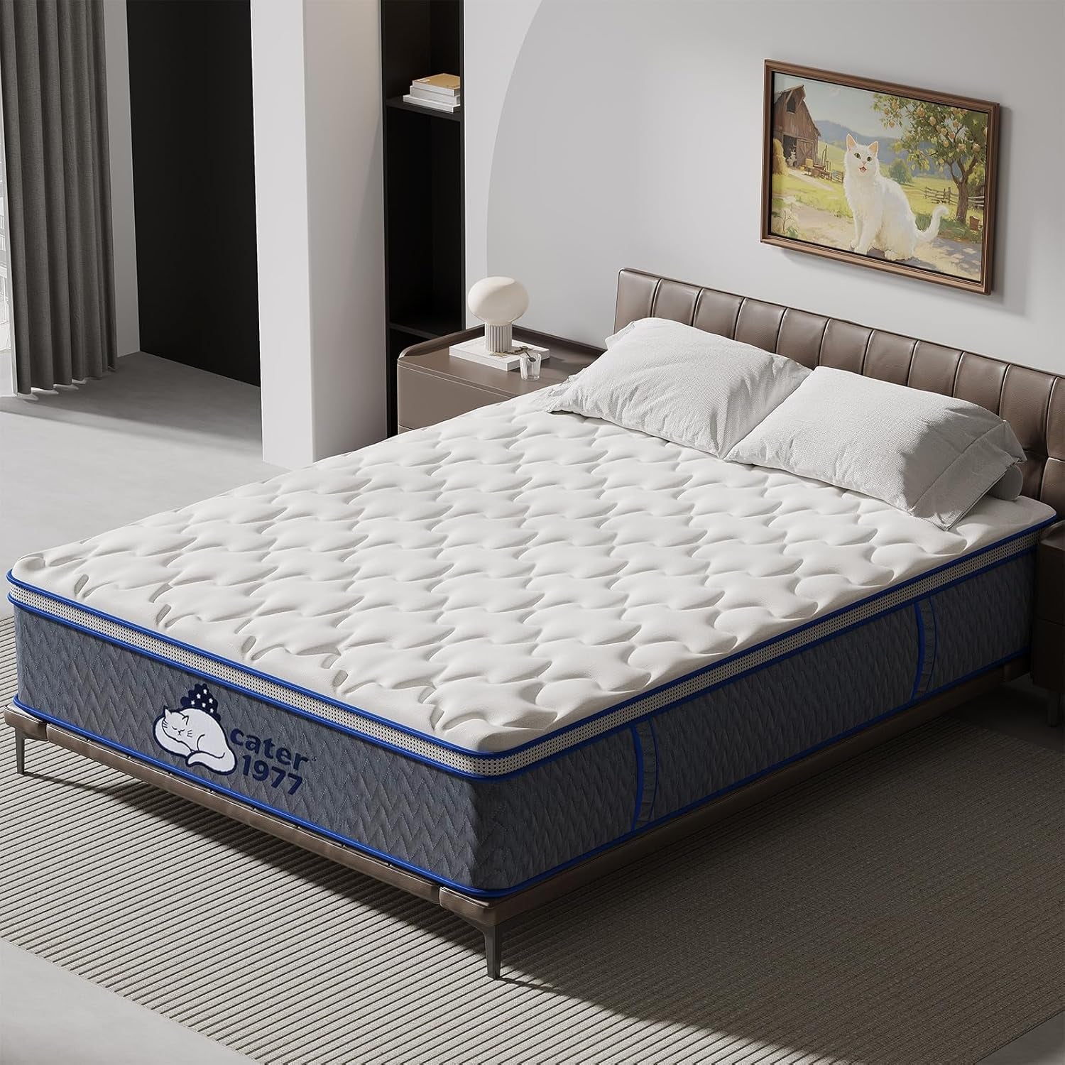Queen Memory Foam Mattress 12.9 Inch Thick With Edge Reinforcement