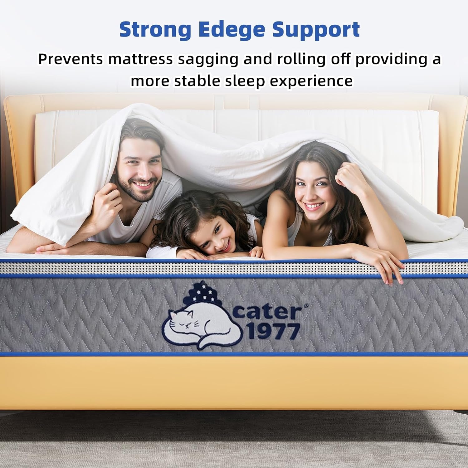 Queen Memory Foam Mattress 12.9 Inch Thick With Edge Reinforcement