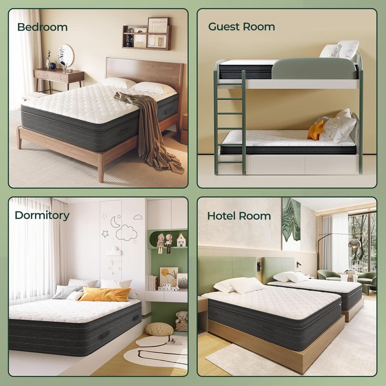 Queen Size 12 Inch Ultra Cooling Hybrid Sleep Technology Mattress