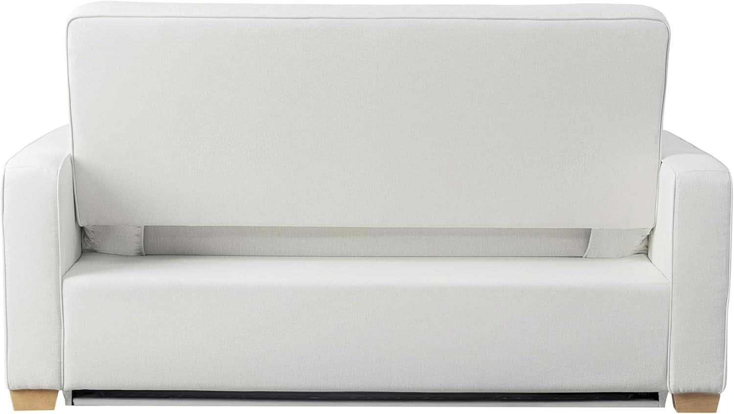 Queen Size Convertible Sleeper Sofa Oyster Upholstery