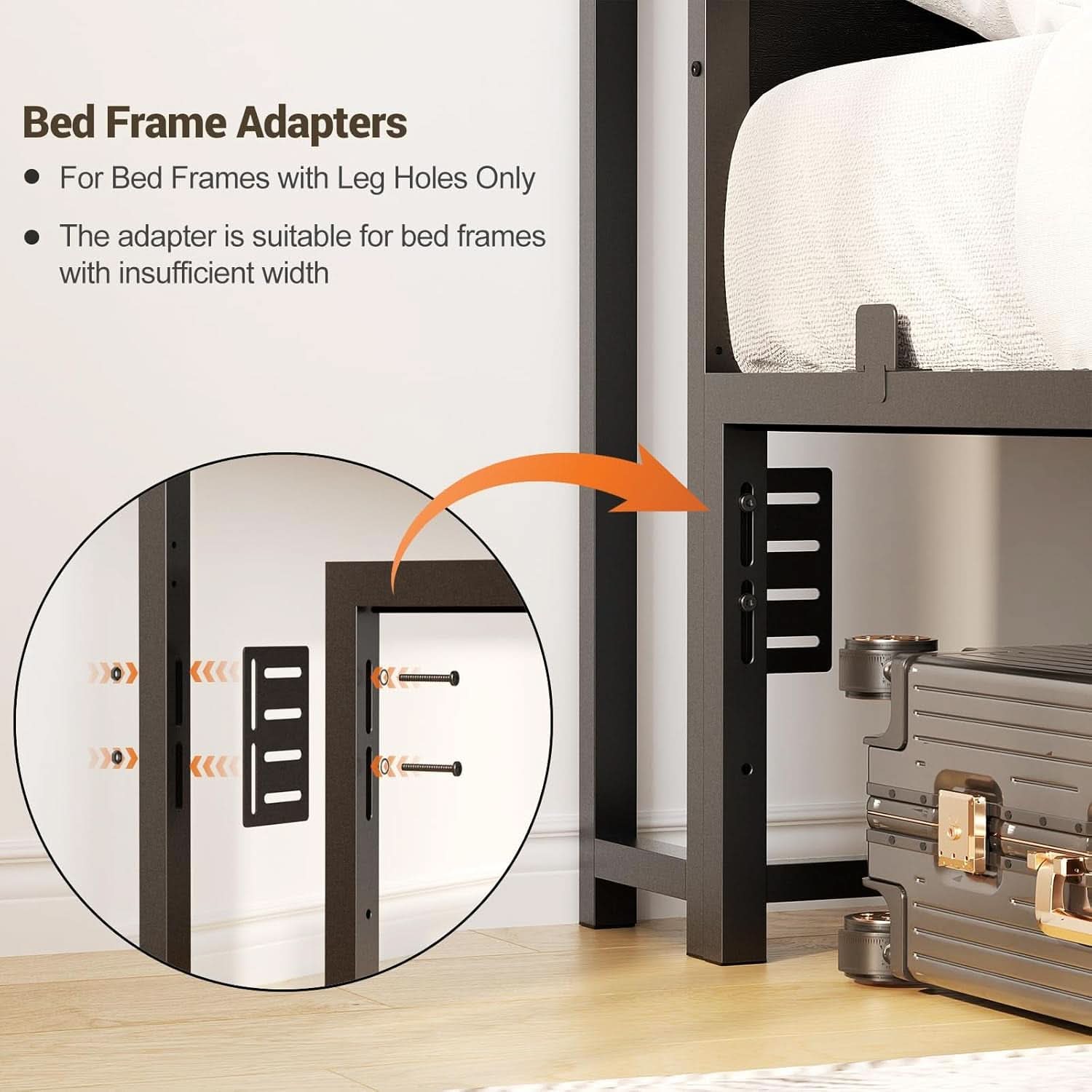 Queen Size Headboard with USB Ports and LED Light
