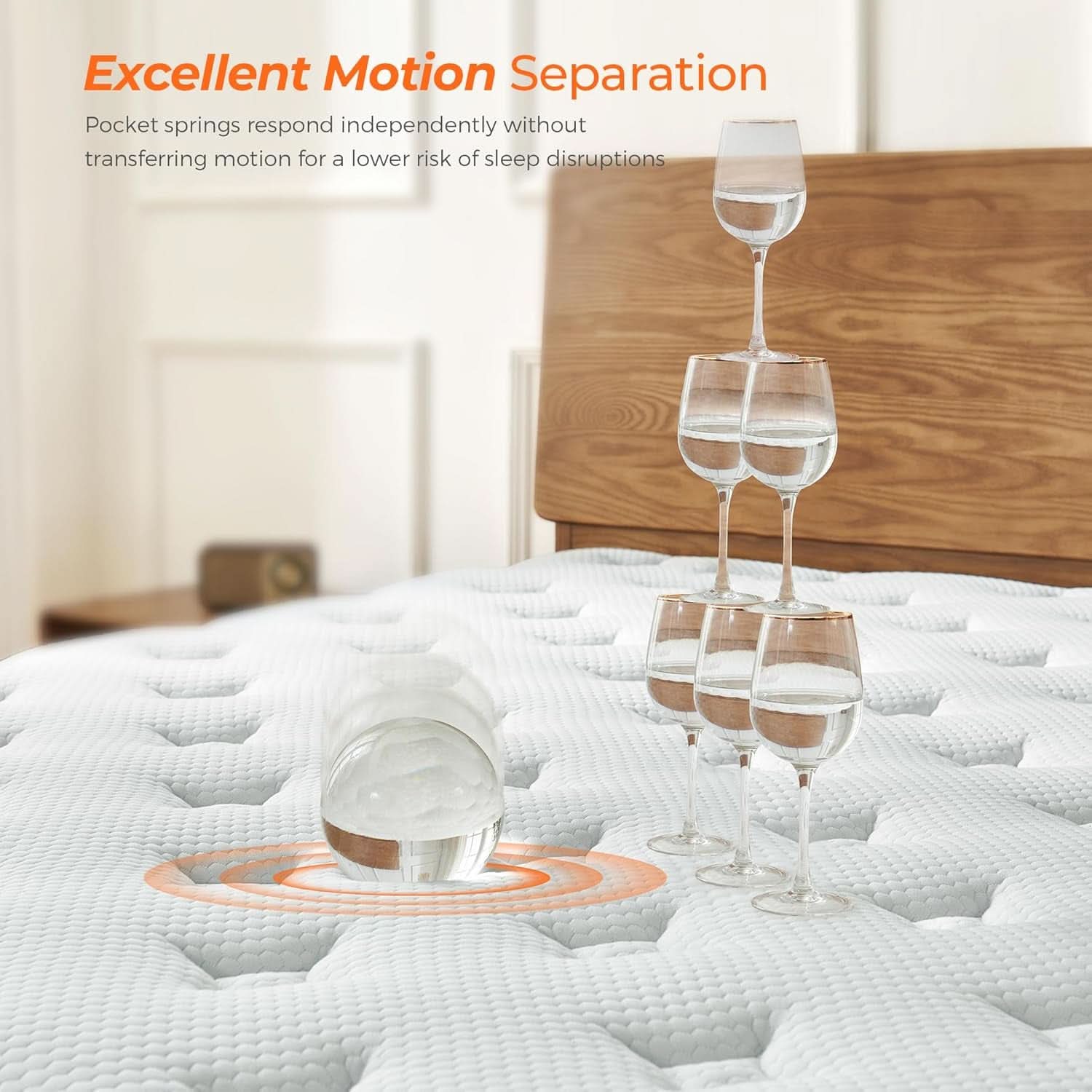 Queen Size Hybrid Mattress Gel Memory Foam Pro Edition