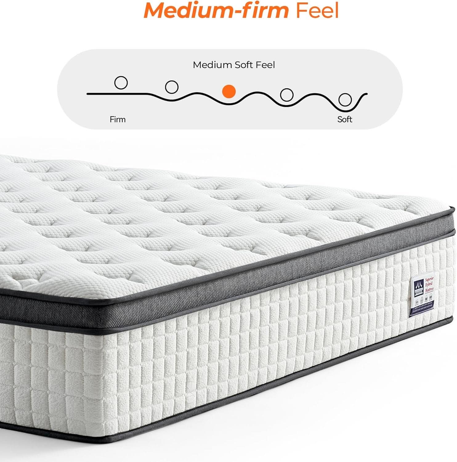 Queen Size Hybrid Mattress Gel Memory Foam Pro Edition