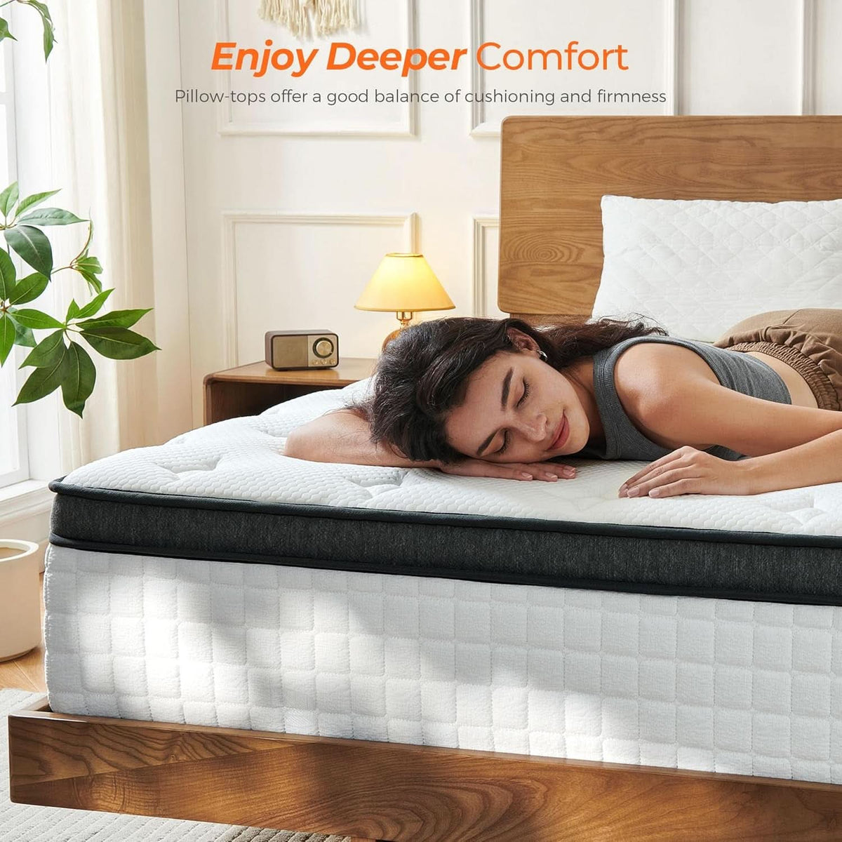 Queen Size Hybrid Mattress Gel Memory Foam Pro Edition