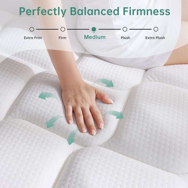 Queen Size Hybrid Memory Foam Mattress Stabilizing