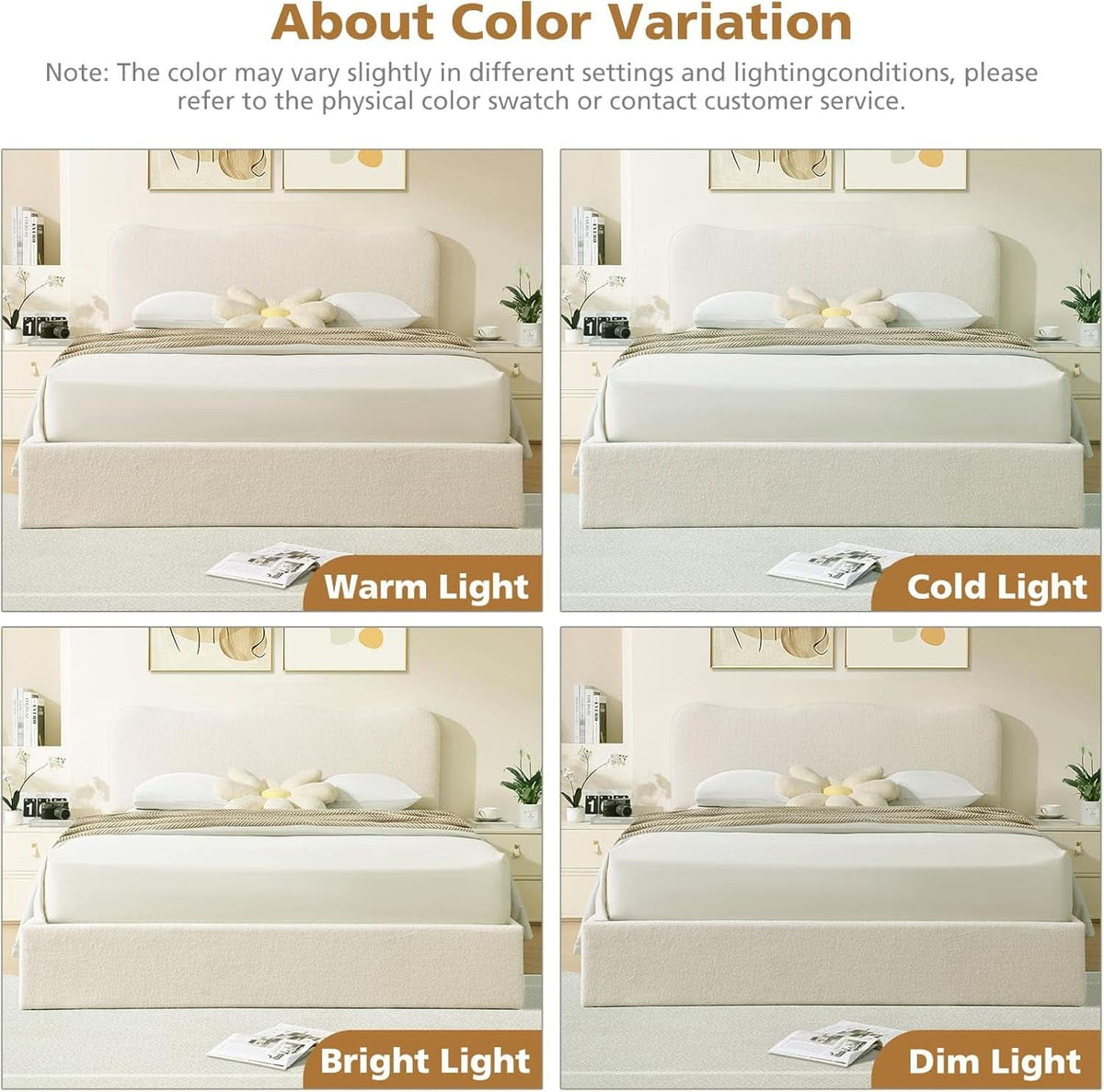 Queen Size Lift Up Storage Bed Curved Headboard Upholstered