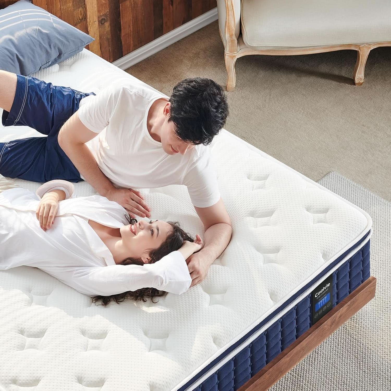 Queen Size Thermoregulating Hybrid Memory Foam Mattress