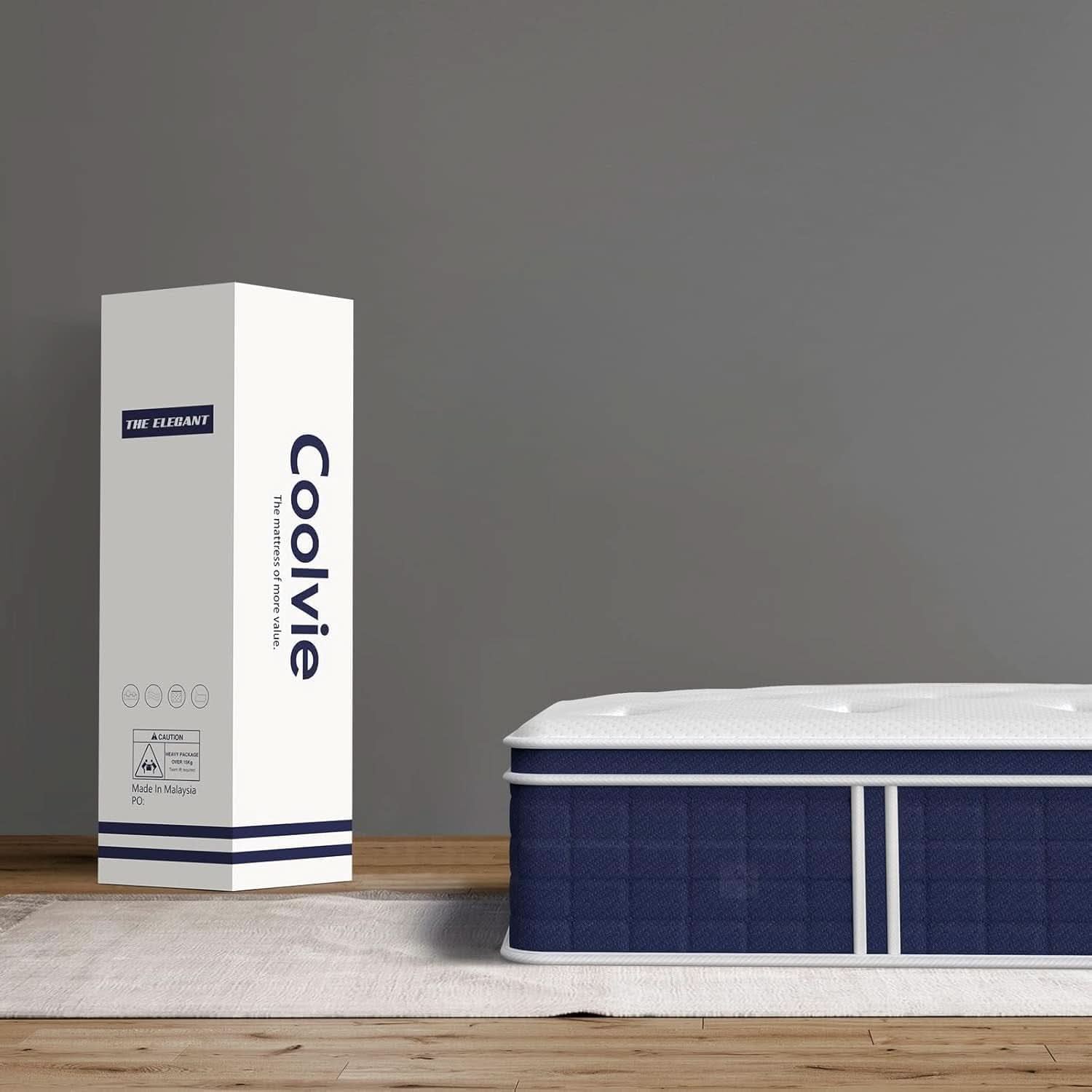 Queen Size Thermoregulating Hybrid Memory Foam Mattress