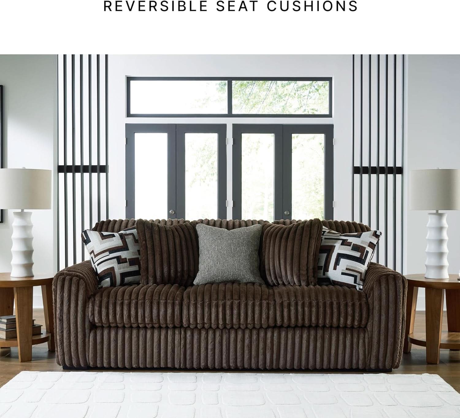 Queen Sofa Sleeper Anthracite Black Memory Foam Ultra