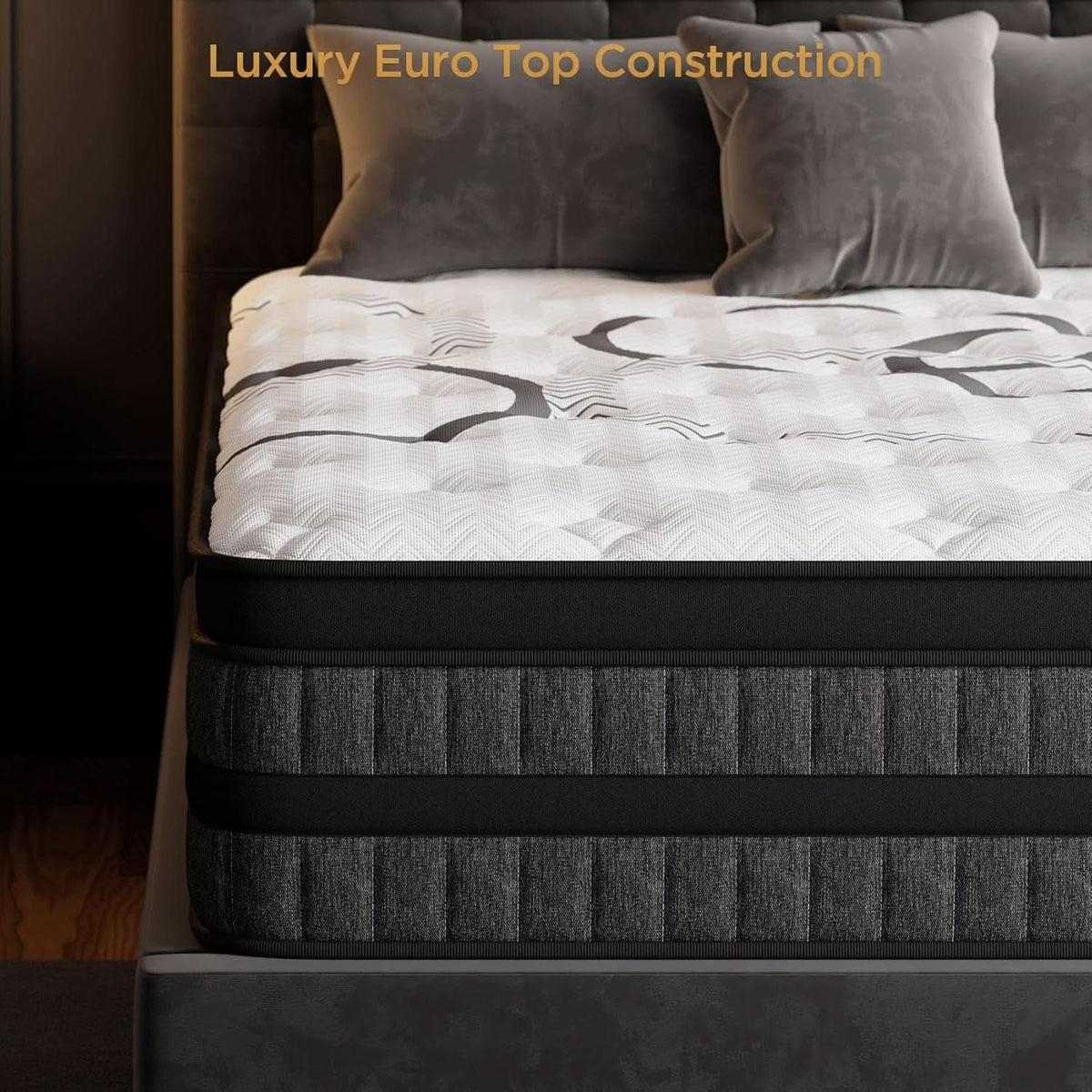 Queen TenInch Premium Gel Memory Foam Hybrid Mattress Eurotop