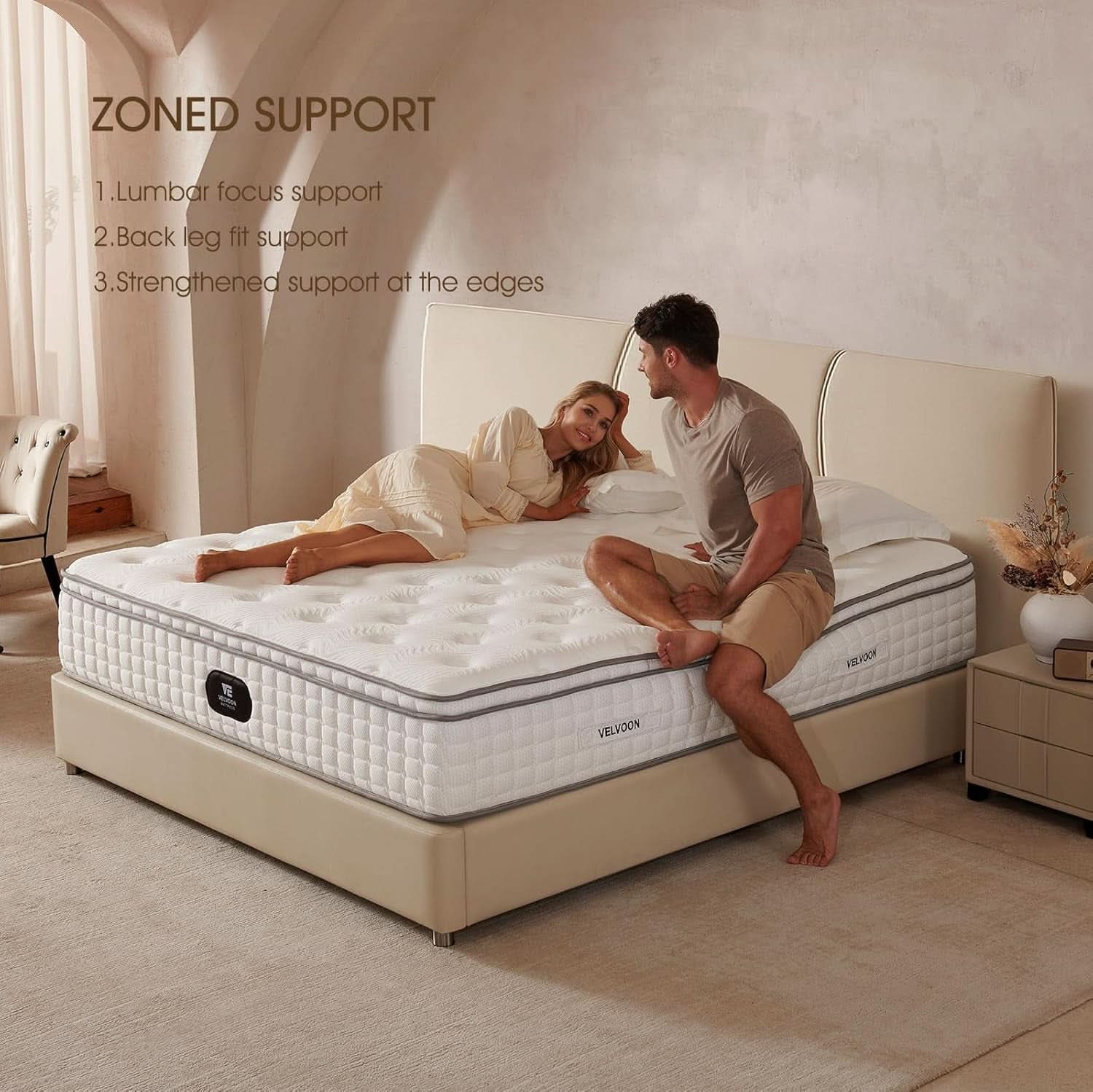 Queen TwelveInch Cooling Gel Memory Foam Pressure Relief Mattress