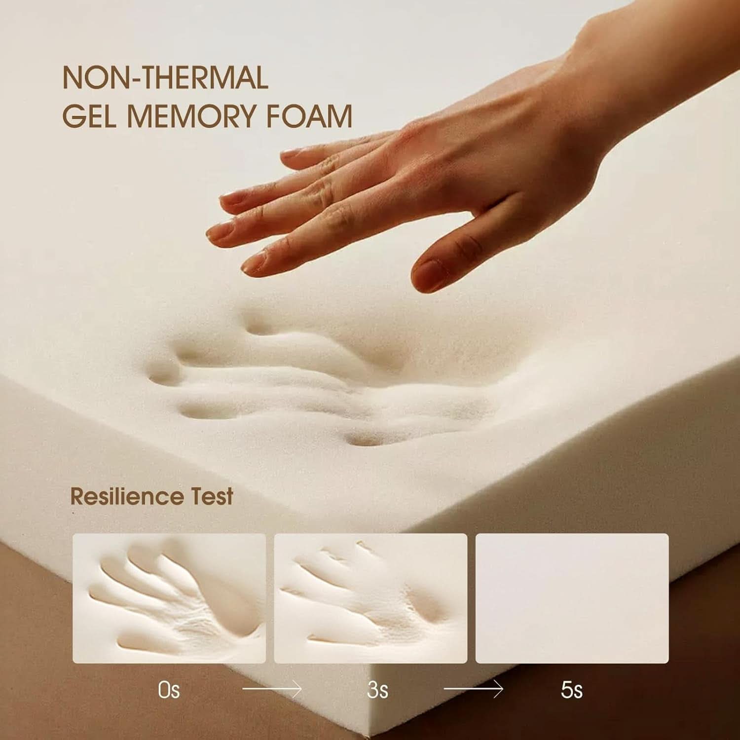 Queen TwelveInch Cooling Gel Memory Foam Pressure Relief Mattress