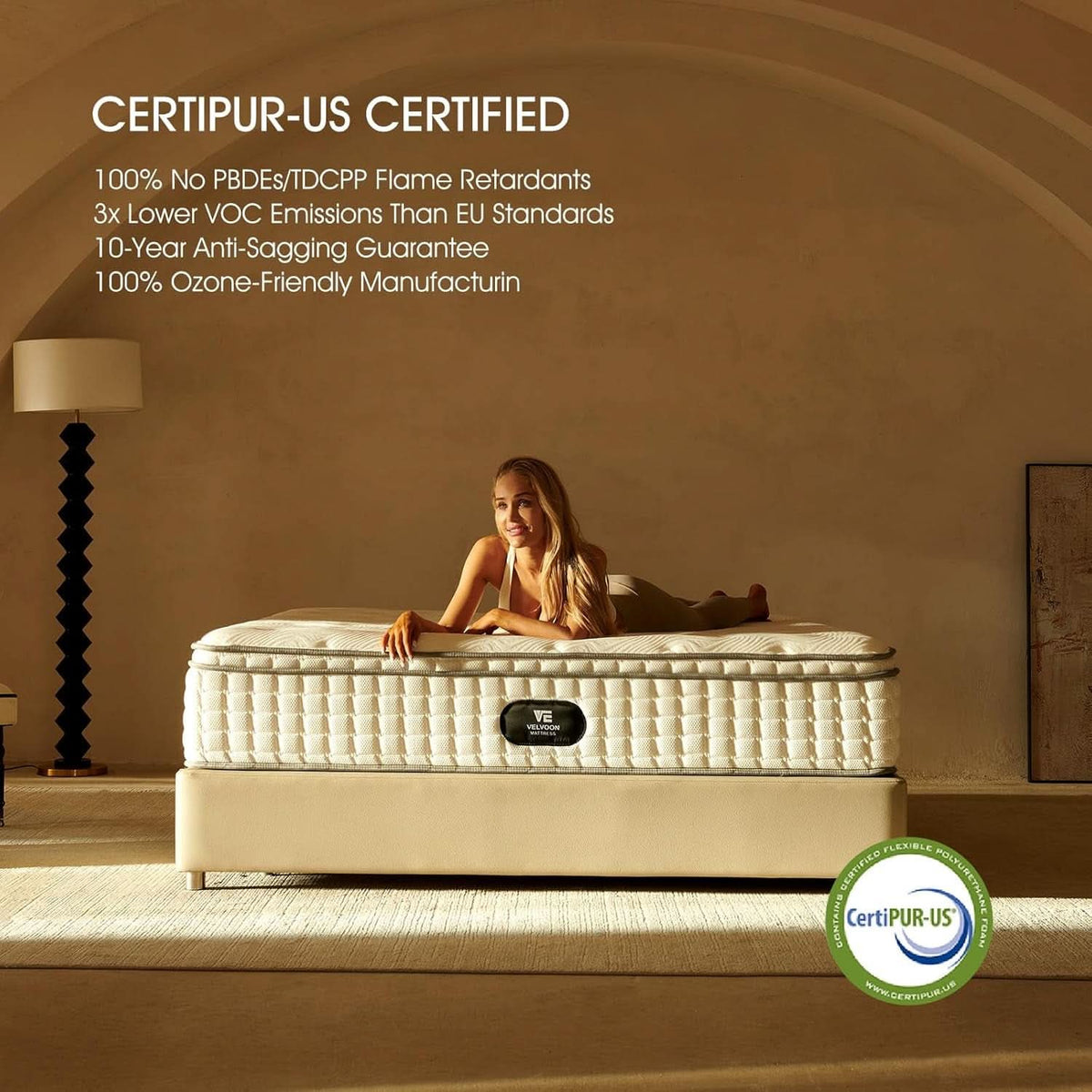 Queen TwelveInch Cooling Gel Memory Foam Pressure Relief Mattress