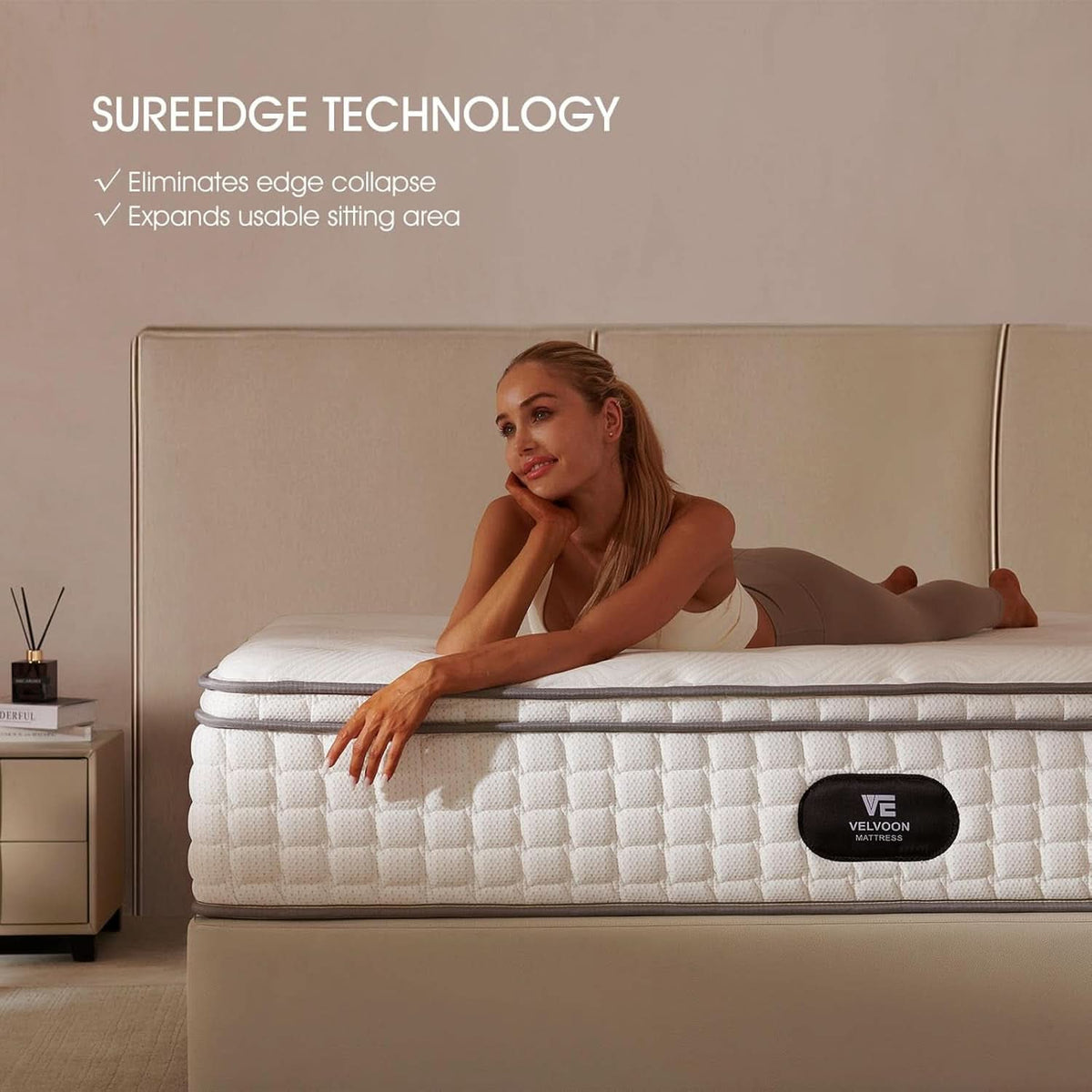 Queen TwelveInch Cooling Gel Memory Foam Pressure Relief Mattress