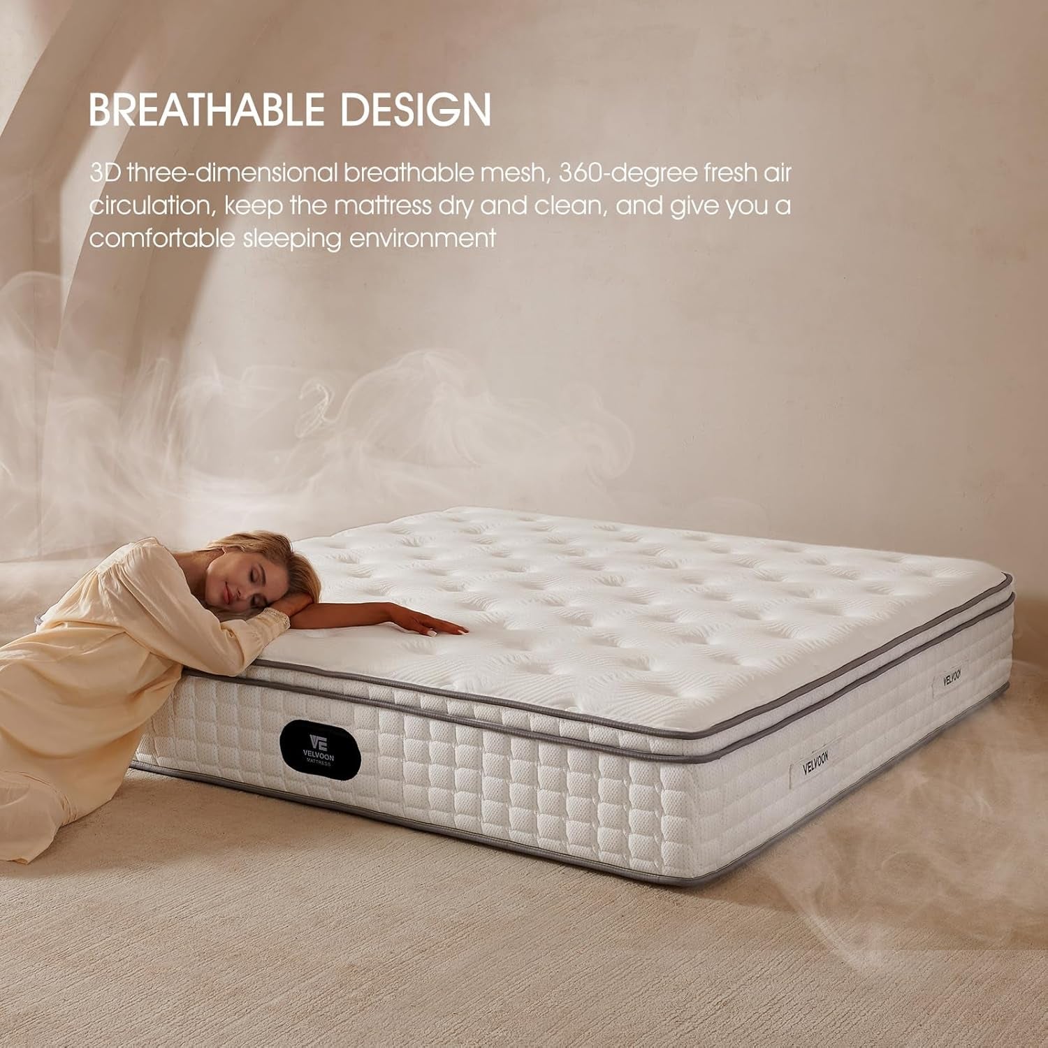 Queen TwelveInch Cooling Gel Memory Foam Pressure Relief Mattress