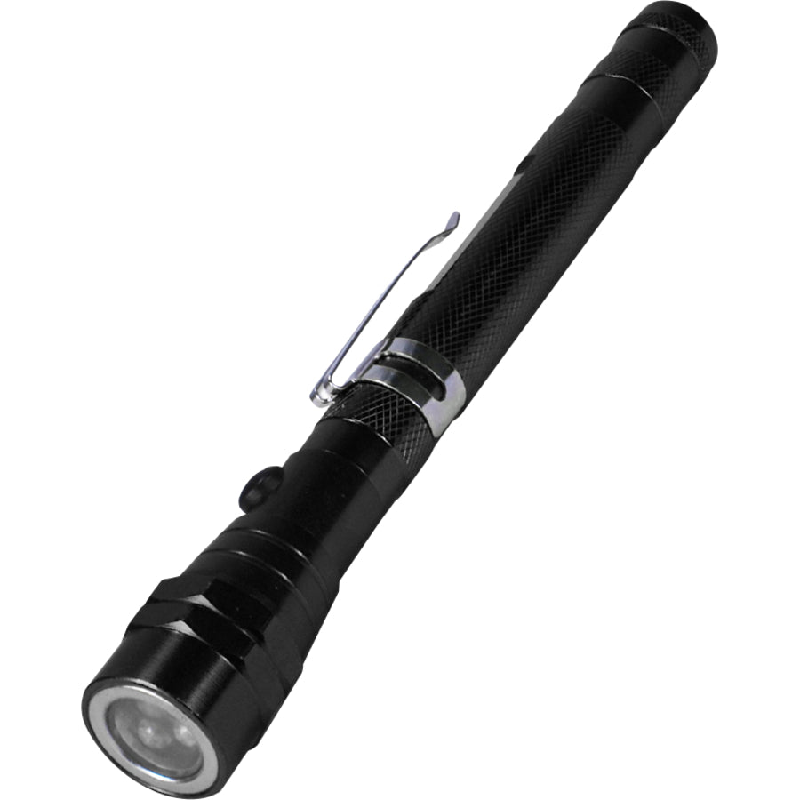 Qvs 3-Led Extendable Magnetic Flash Light With Flexible Neck
