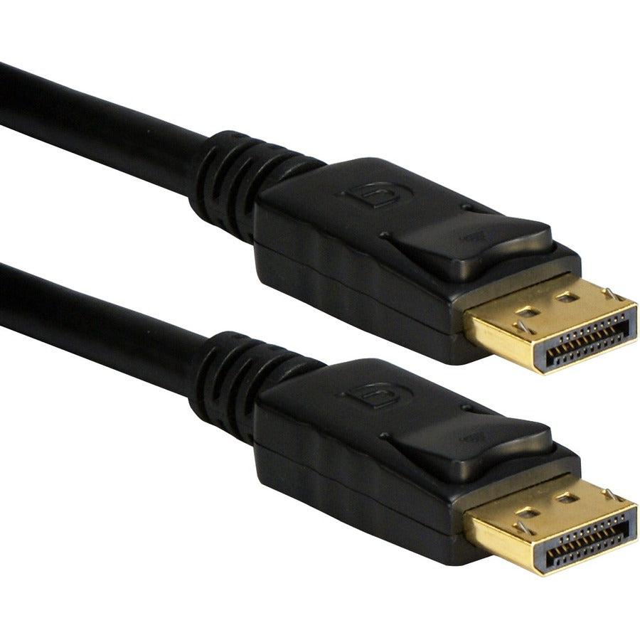 Qvs 6Ft Displayport Digital A/V Cable With Latches