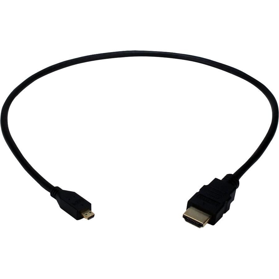 Qvs High Speed Hdmi To Micro-Hdmi With Ethernet 1080P Hd Cable Hdad-05M