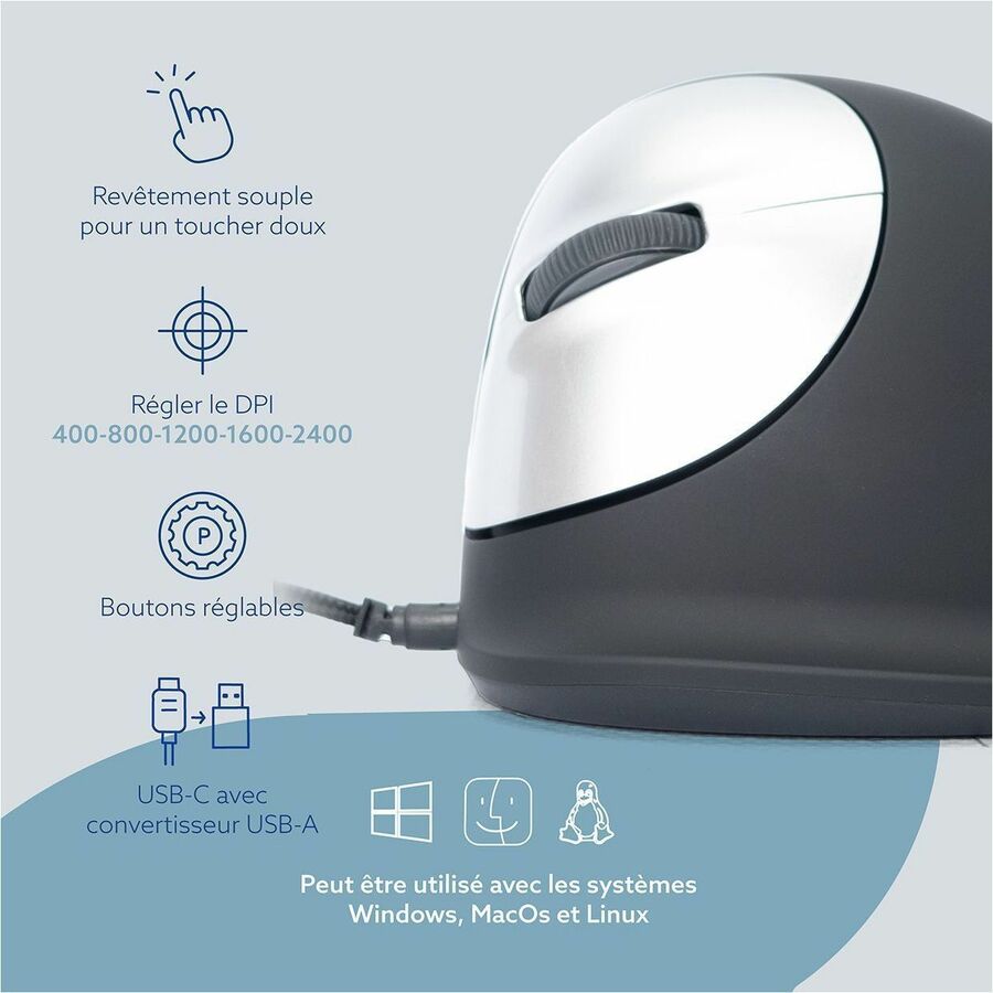 R-Go ergonomic mouse, HE Break RGOHELELA