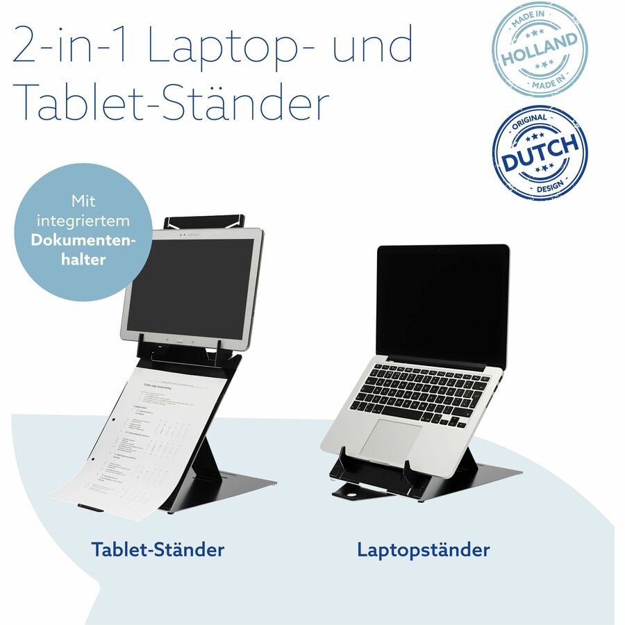R-Go tablet and laptop stand RGORIDUOBL