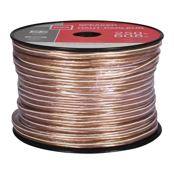 RCA AH16250SR 16-Gauge Speaker Wire, Clear (250 Ft.)