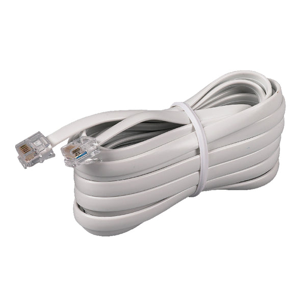 RCA TP231WHR Phone Line Cord, White (15 Ft.)