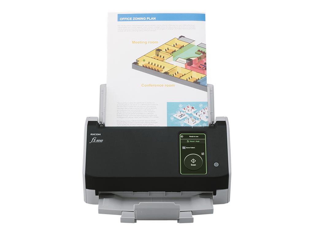 RICOH PFU fi-8040 Premium Bundle Scanner – High-Speed Duplex, 5-Year Warranty
