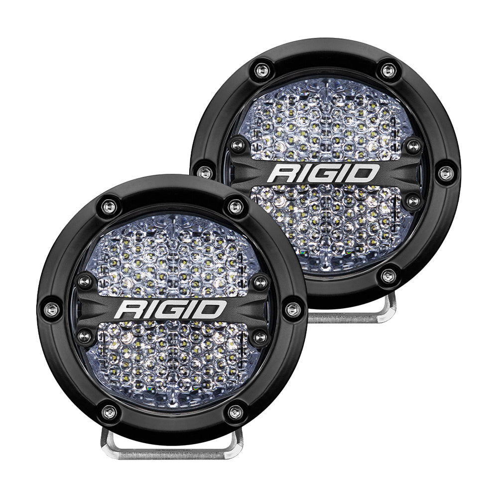 RIGID Industries 360-Series 4" LED Off-Road Fog Light Diffused Beam w/White Backlight -