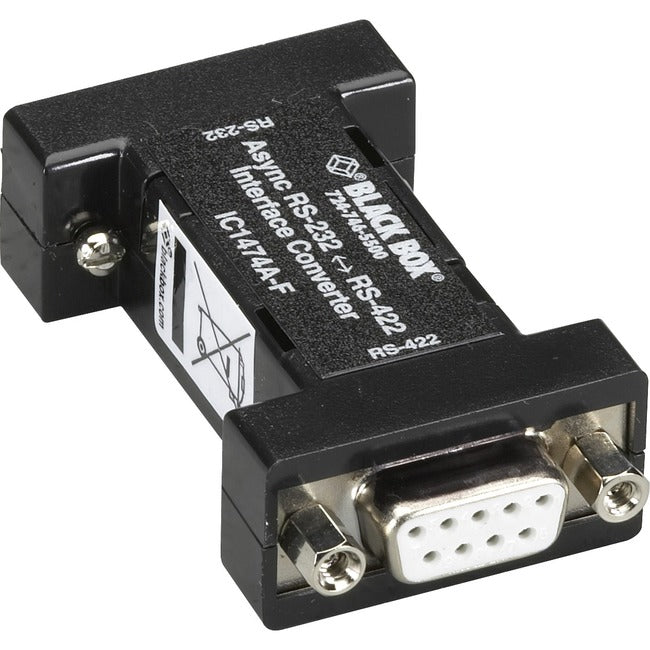 RS232 to RS422 Interface Converter - Port Powered DB9 Serial Adapter | Tecisoft IC1474A-F