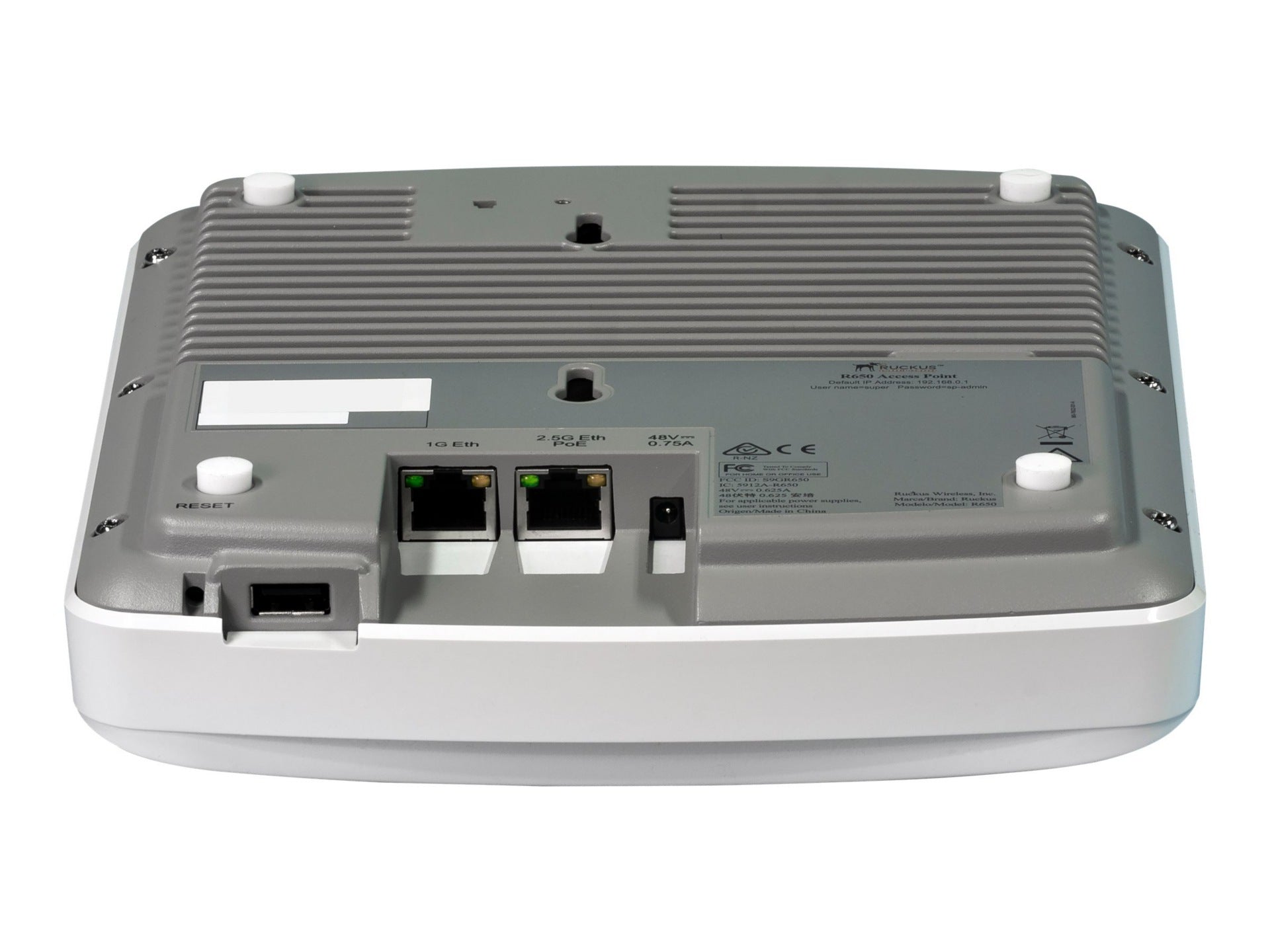RUCKUS Unleashed R650 Dual-Band Wi-Fi 6 Access Point for High-Density Environments