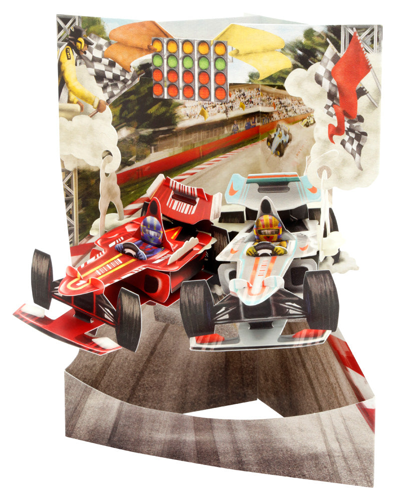Racing Cars - Swing Card