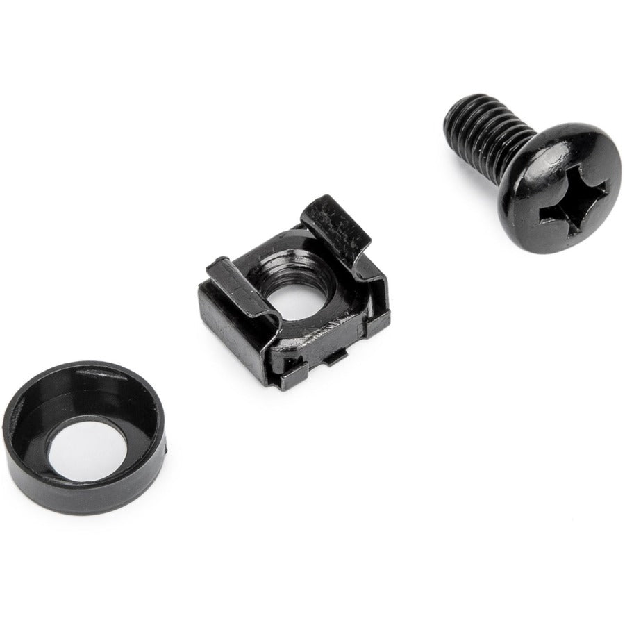 Rack Screws - 20 Pack Black,M6 Nuts - 20 Pack Black