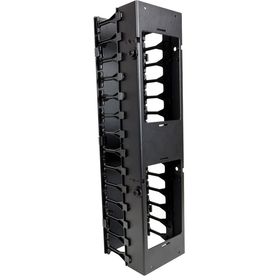 Rack Solutions 42U Vertical Plastic Cable Duct with Cover (Button Mount) 180-5257