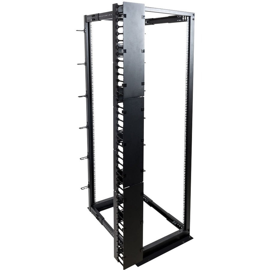 Rack Solutions 42U Vertical Plastic Cable Duct with Cover (Button Mount) 180-5257