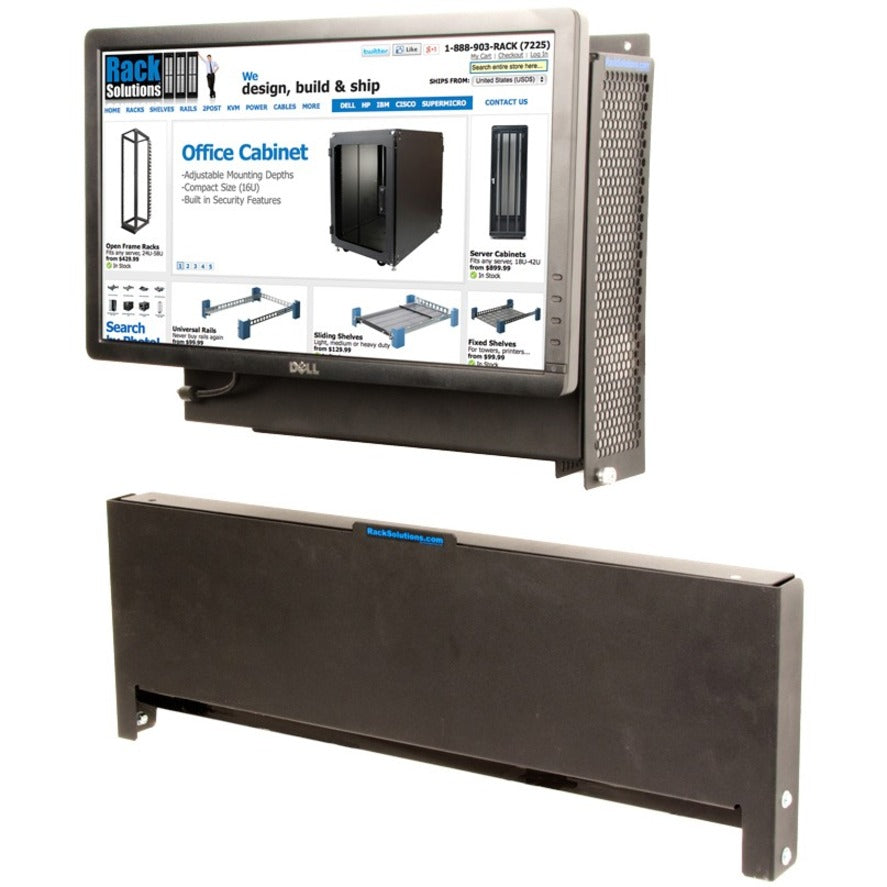 Rack Solutions Wall Mount For Keyboard - Black Powder Coat - Taa Compliant