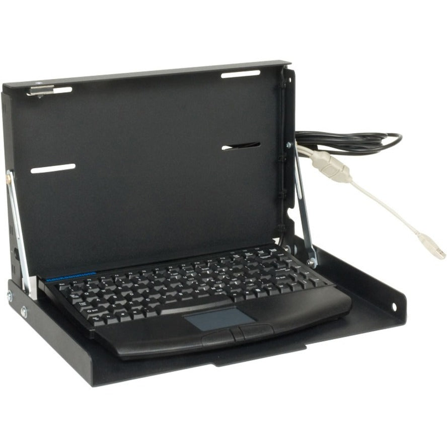 Rack Solutions Wall Mount For Keyboard, Kvm Switch - Black - Taa Compliant