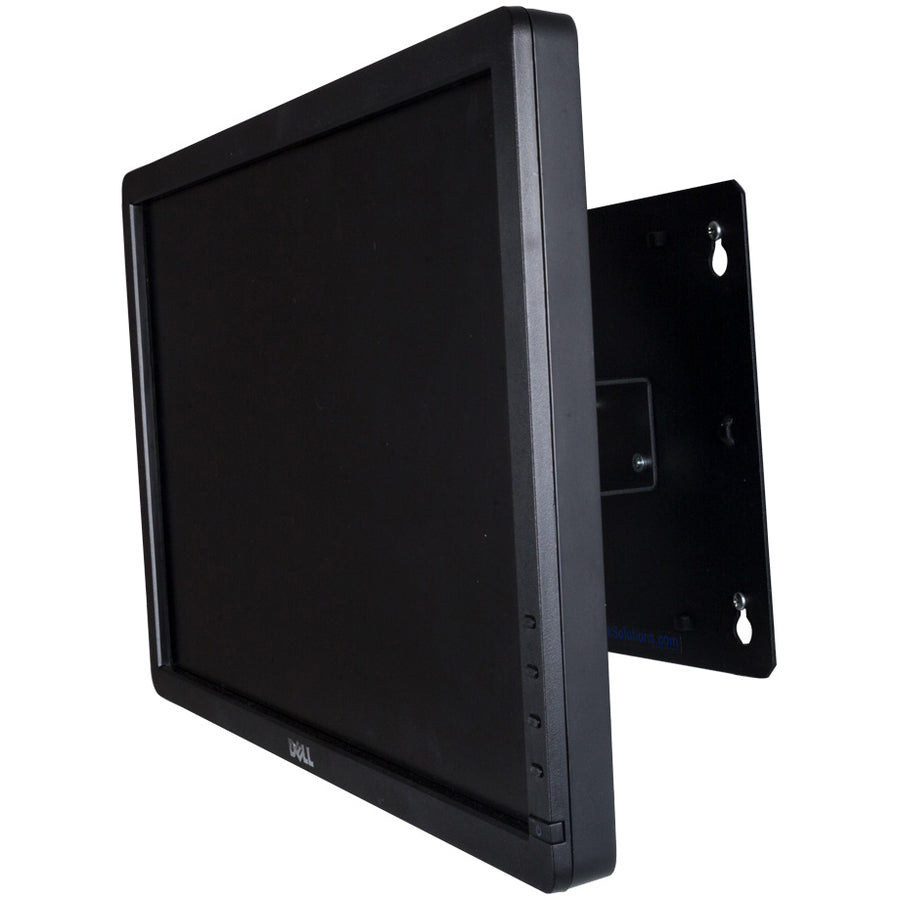 Rack Solutions Wall Mount For Monitor - Black - Taa Compliant