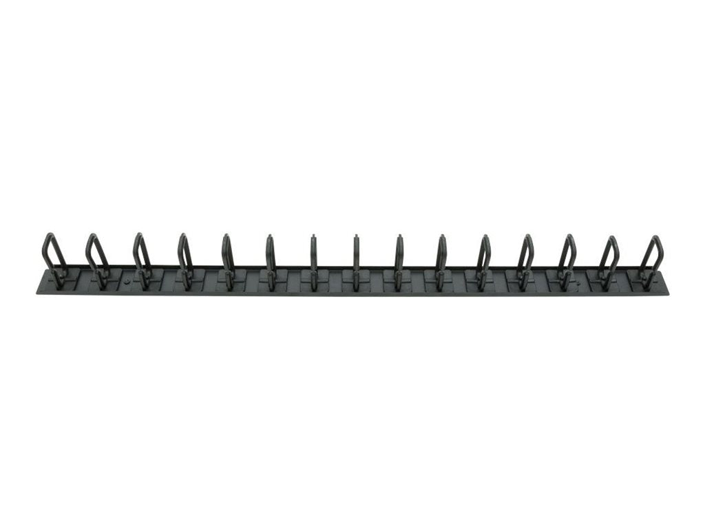 RackSolutions - Cable management bar (vertical) - plastic D-ring - black - 2.8 ft 180-4947