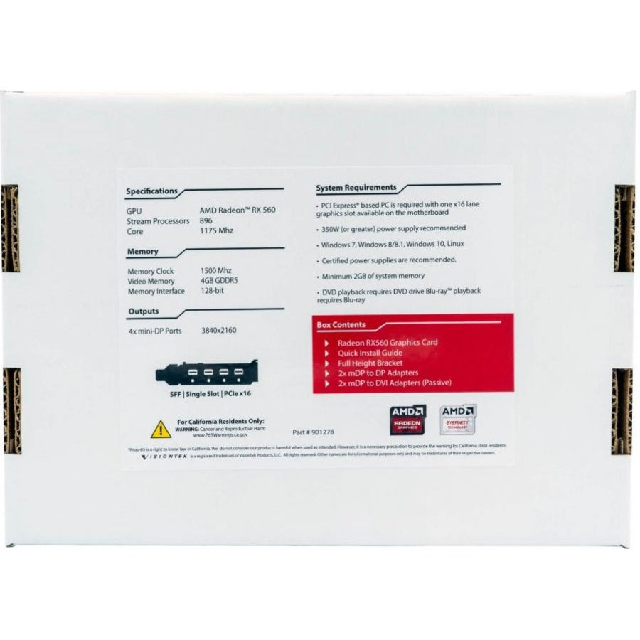 Radeon Rx560 4Gb Gddr5 4M,4X Minidp