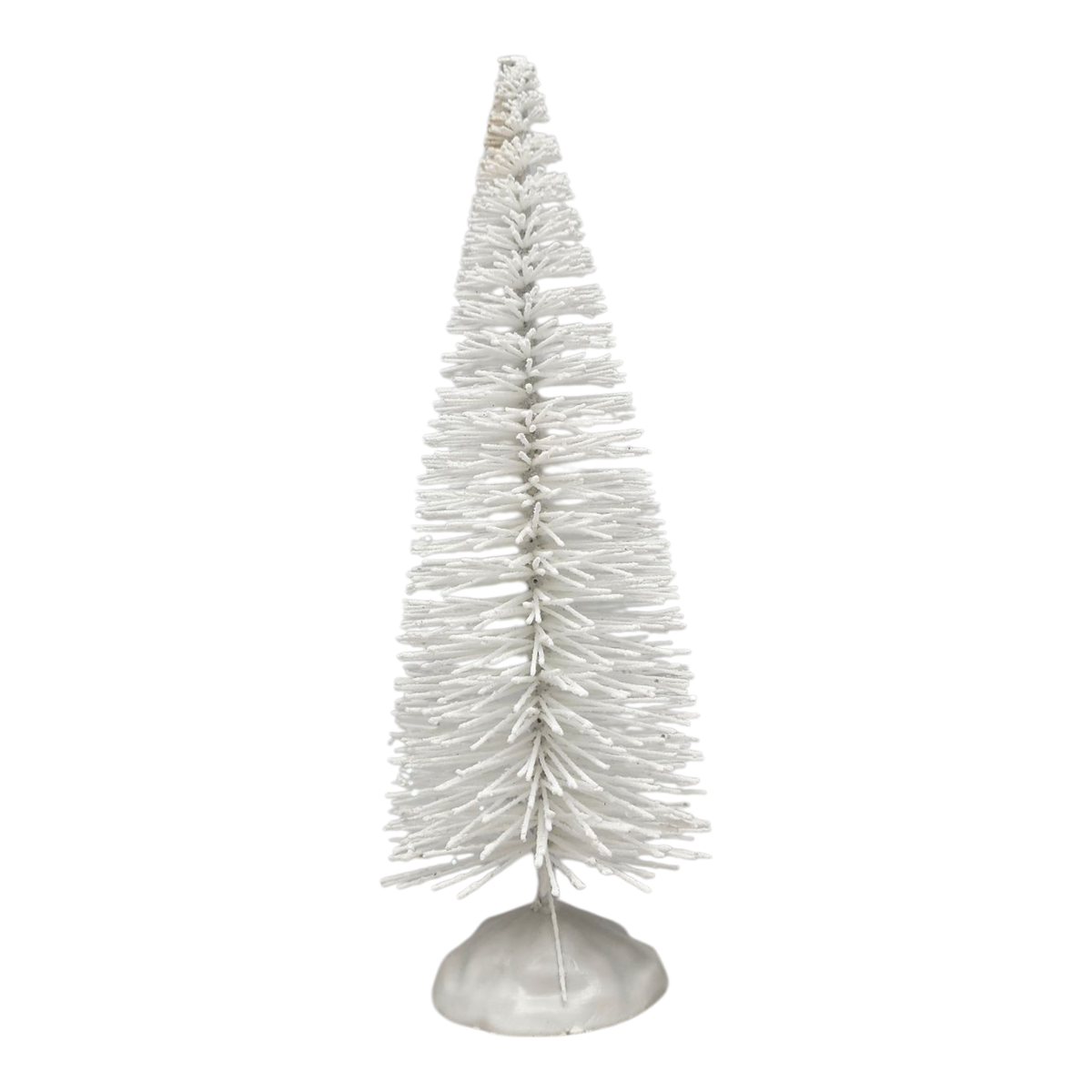 Radiant 9" White Bottle Brush Tree