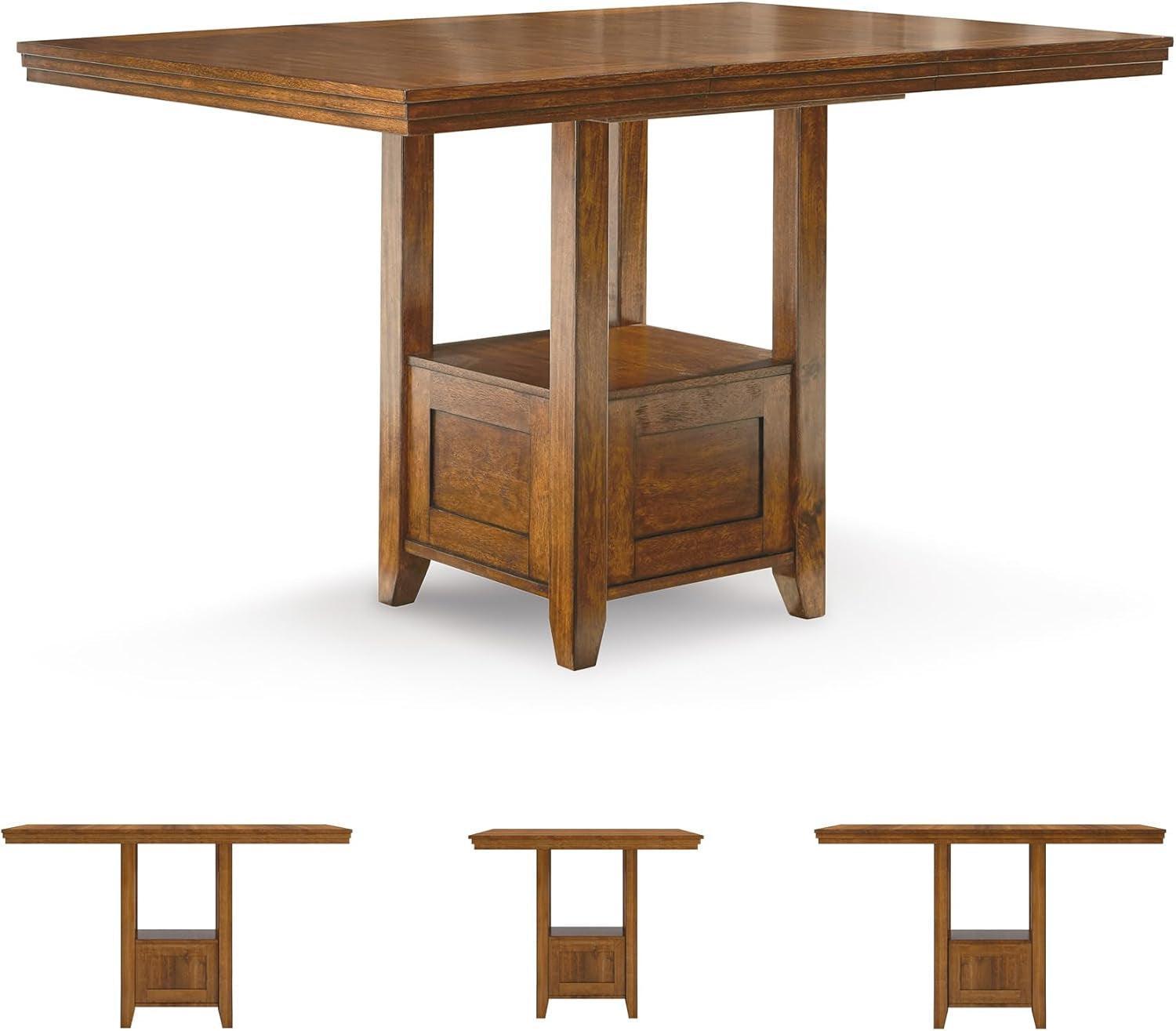 Ralene 36 Inch Counter Height Dining Table With Extension Leaf