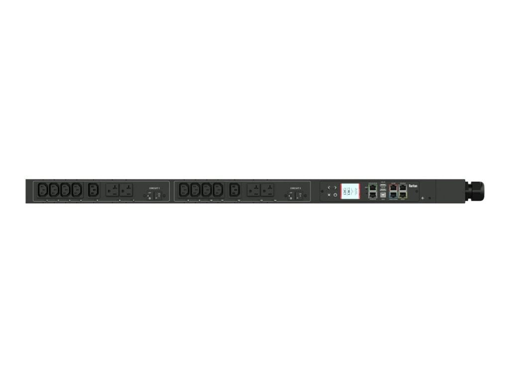 Raritan PX3-4199U-N1 - Power distribution unit (rack-mountable) - AC 208 V - 5000 VA - 1-phase - Ethernet 10/100,