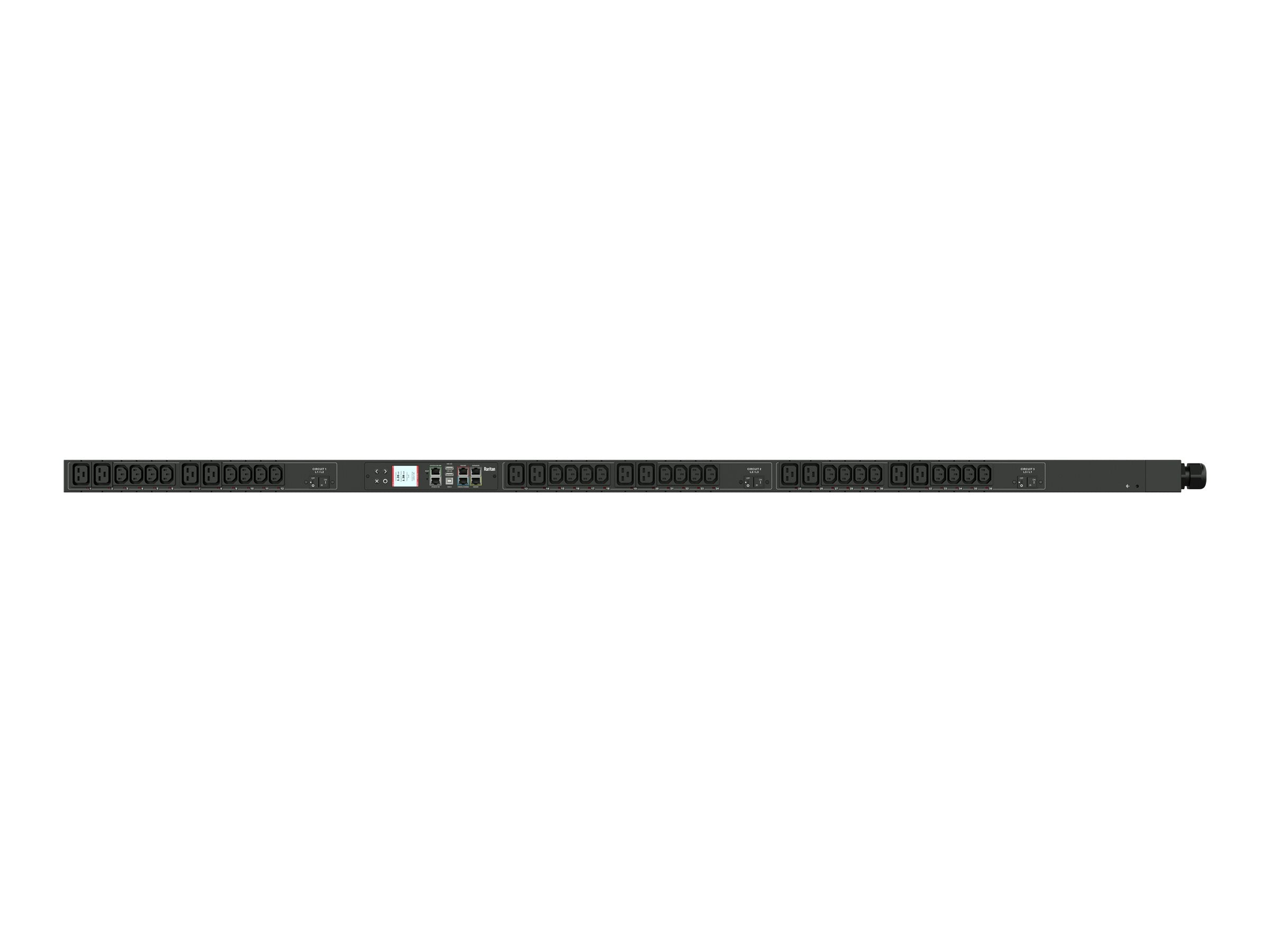 Raritan PX3-5724V-K3 - Power distribution unit (rack-mountable) - AC 208 V - 8600 VA - 3-phase delta - USB, Ethernet 10/100/1000